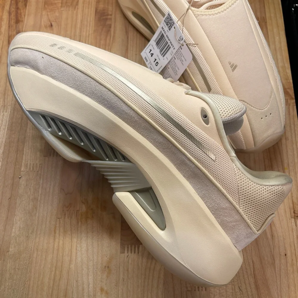 Adidas Mad IIInfinity Basketball Sneakers Wonder Beige Sand Strata JI0346 Sz 14